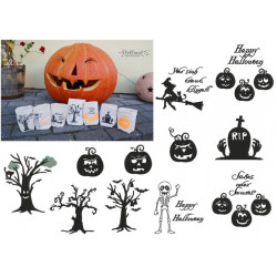 Stickserie ITH - Lichtbeutel Halloween